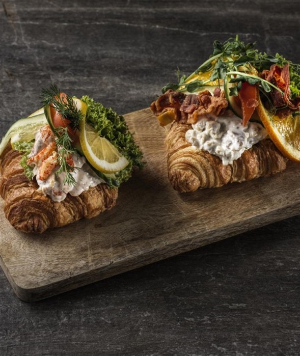 Croissant med fyld